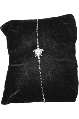 Bracelet tortue Argent