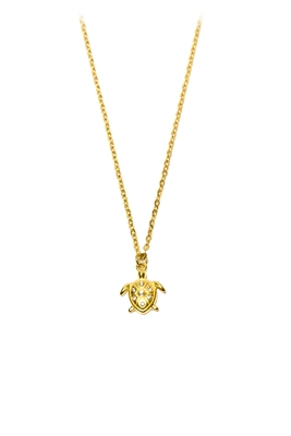 Collier tortue Or