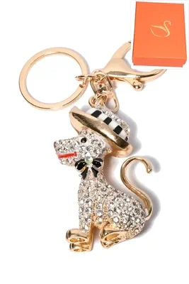 porte-cle coffret cadeaux chien Or