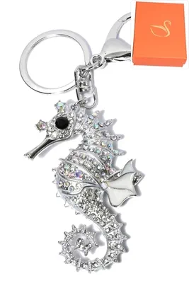 porte-cle coffret cadeaux hypocampe Argent