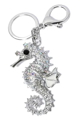 porte-cle hypocampe Argent