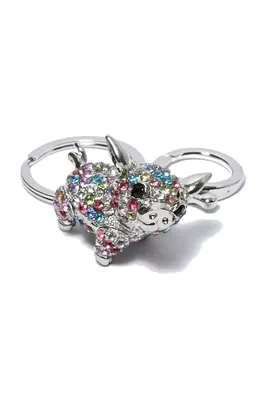 porte-cle cochon Argent