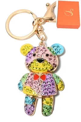 porte-cle coffret cadeaux ours Or