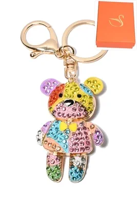 porte-cle coffret cadeaux ours Or