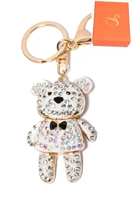 porte-cle coffret cadeaux ours Or