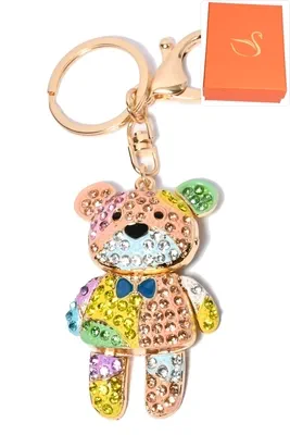 porte-cle coffret cadeaux ours Or