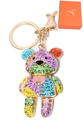 porte-cle coffret cadeaux ours Or