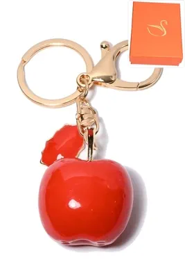 porte-cle coffret cadeaux pomme croqué Or