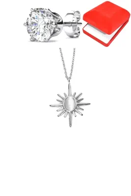 Coffret parure bijoux soleil Argent