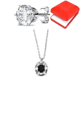 Coffret parure bijoux ovale