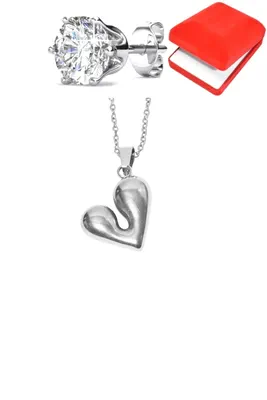 Coffret parure bijoux coeur Argent 9314CE 