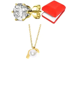 Coffret parure bijoux perle