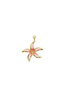 Breloque charms breloque fleur Or F8059C 