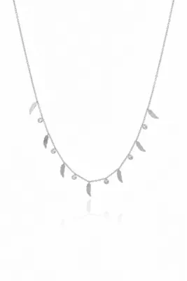 Collier feuille Argent
