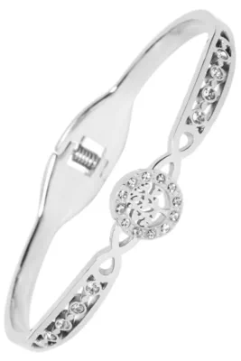 Jonc arbre de la vie Argent 408B8B 