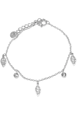 Bracelet feuille Argent