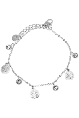 Bracelet fleur Argent