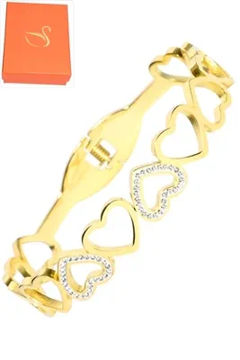 Coffret jonc cadeaux coeur Or 9EC959 