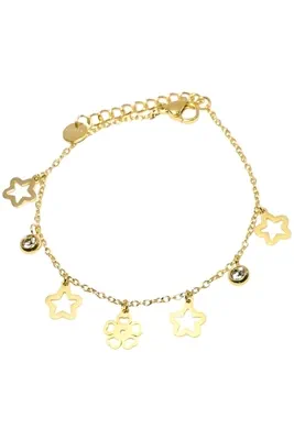 Bracelet fleur Or ABABC4 