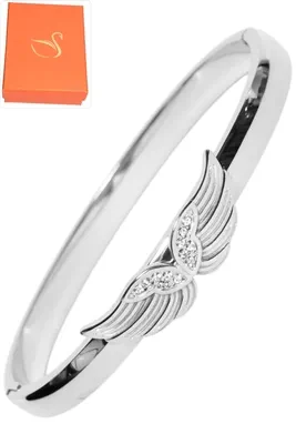 Coffret jonc cadeaux aide d'ange Argent B023DE 