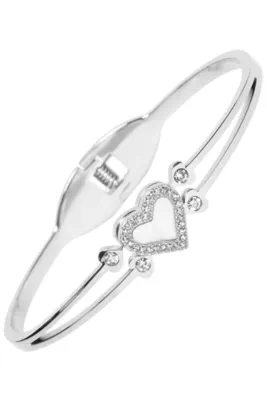 Jonc coeur Argent C6FEB4 