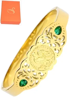 Coffret jonc cadeaux coq Or F8136D 