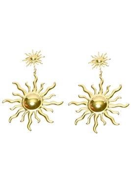 Boucle-d-oreille soleil Or