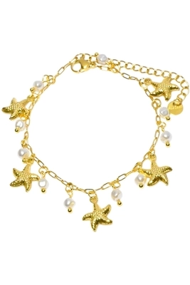 Bracelet breloque étoile de mer Or