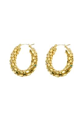 Boucle-d-oreille ovale Or