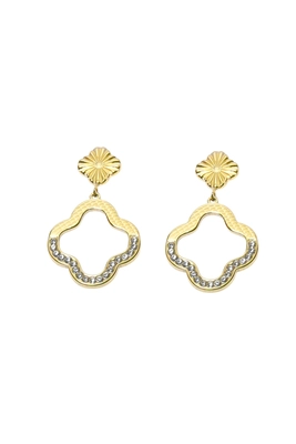 Boucle-d-oreille fleur Or
