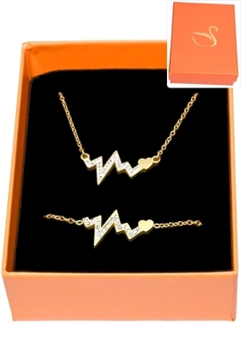 Bracelet ondes d'amour du coeur