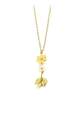 Collier fleur Or